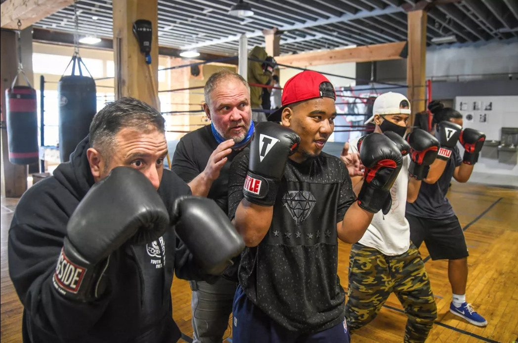 Police and teen workouts